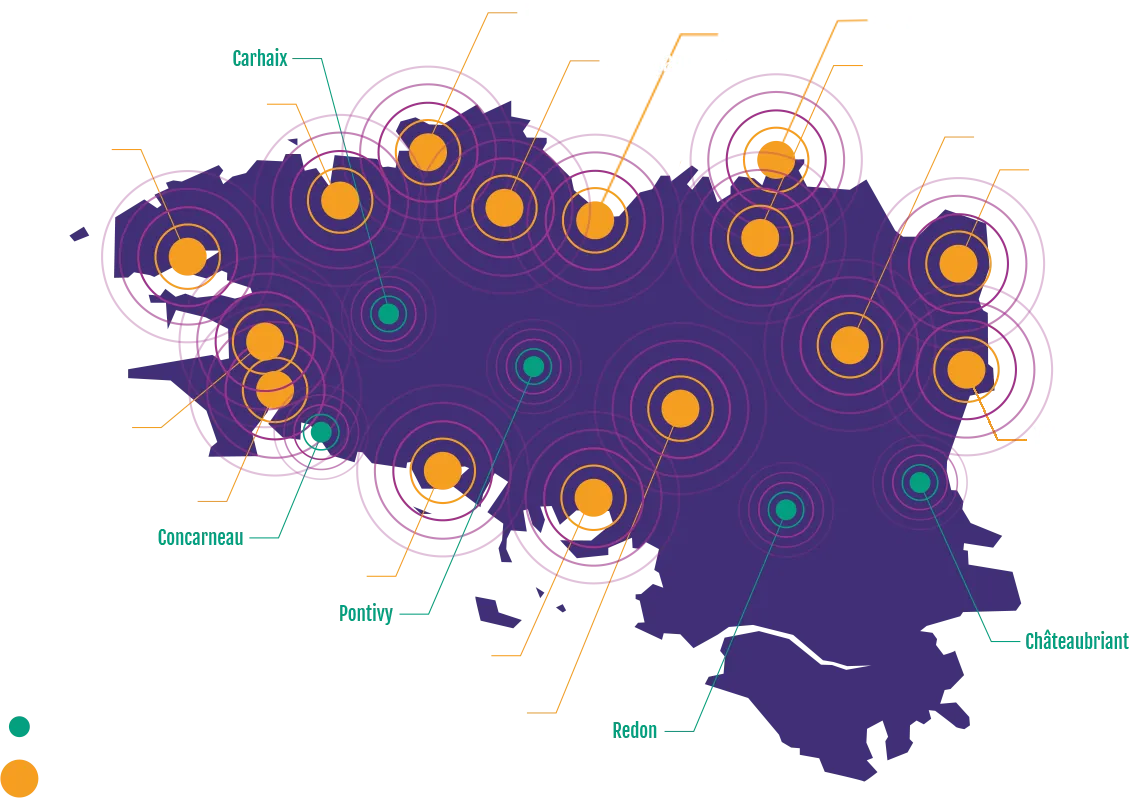 Carte de diffusion Radio BOA 2025